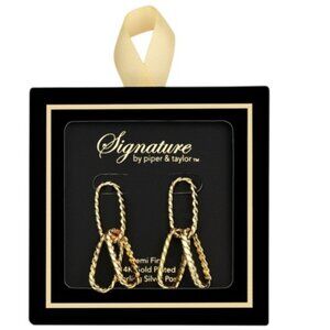 Signature by Piper & Taylor Paperclip Earrings
